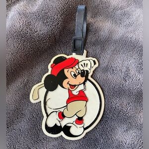 Vintage Mickey Mouse Golf Bag Luggage Tag